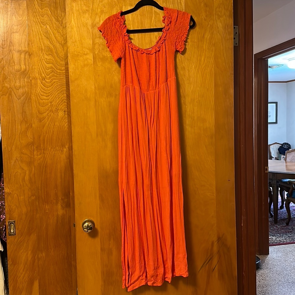 Off the shoulder maxi dress size 8